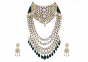 Petals Of Love Emerald & Polki Necklace