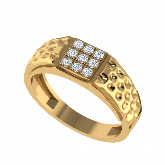 The Hammer Men`s Nine Diamond Ring