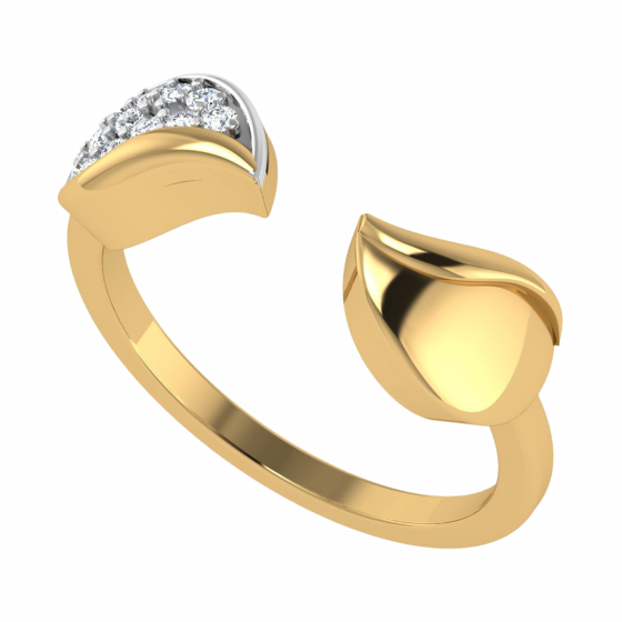 Nurture The Nature Leaf Diamond Ring
