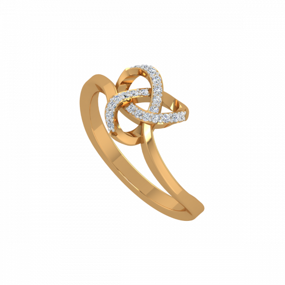 The 3D Trend Gold Diamond Ring