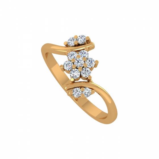 Pluck Me Gold Diamond Ring