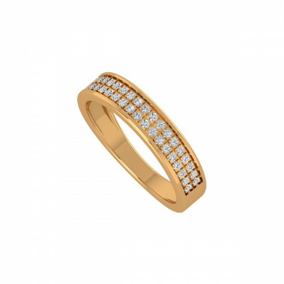 The Glitter Gallery Gold Diamond Ring