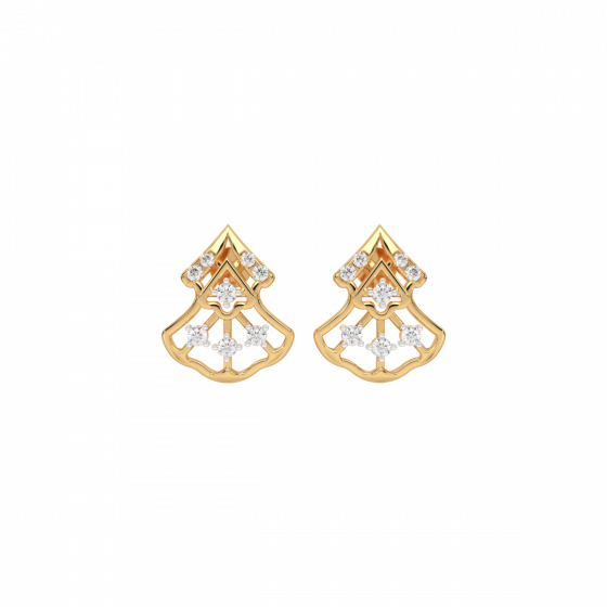 I am loved unconditionally 18K Gold & Diamond Earrings