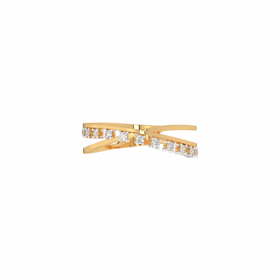 I am proud of who I am becoming 18K Gold & Diamond Ring
