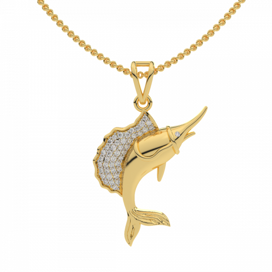 The Wonder Life Diamond Gold Pendant