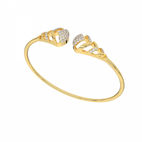 Christmas Tree Diamond and Gold Bracelet