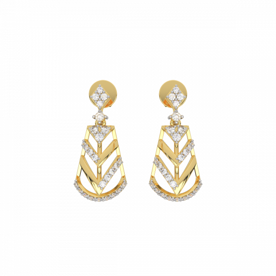 Diamond and Gold Celebration Earrings