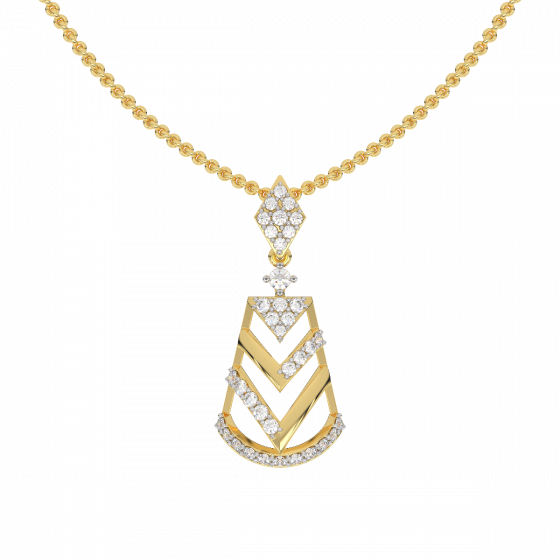 Diamond and Gold Celebration Pendant