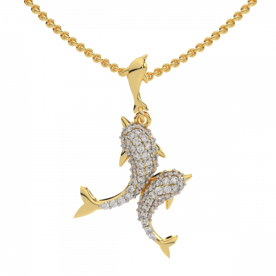The Happiness Gold Diamond Pendant