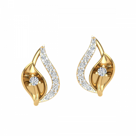 The Twin Flame Diamond Stud Earrings