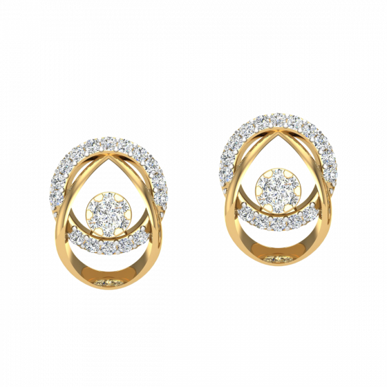 The Contemporary Strive Diamond Stud Earrings