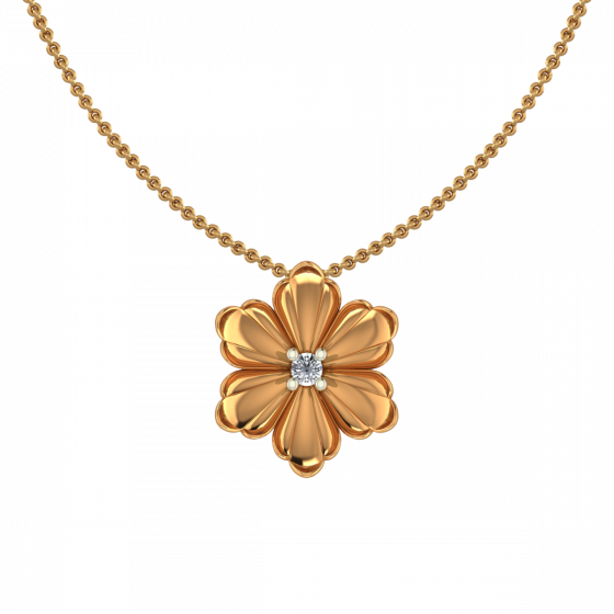 Awesome Flower Diamond Pendant