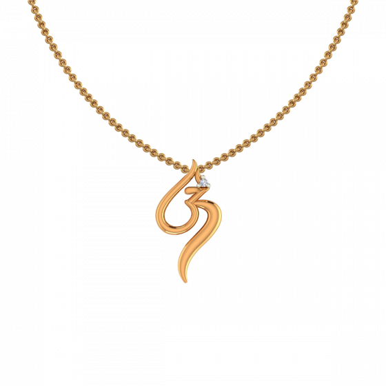 Om Diamond Pendant