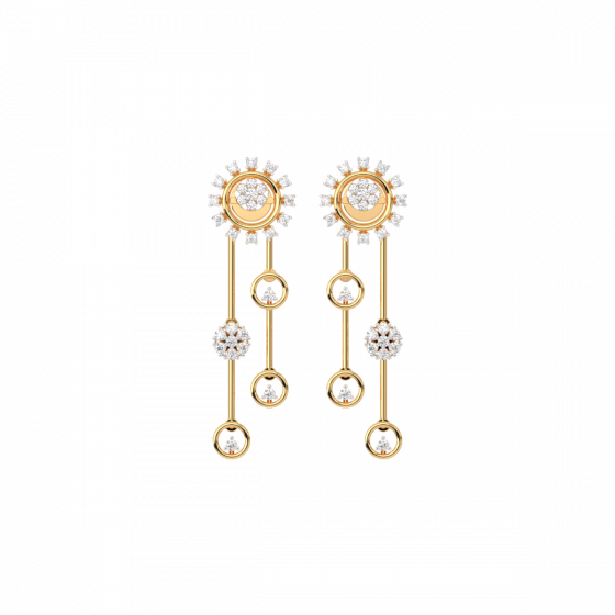 I am a magnet for miracles 18K  Gold & Diamond Earrings