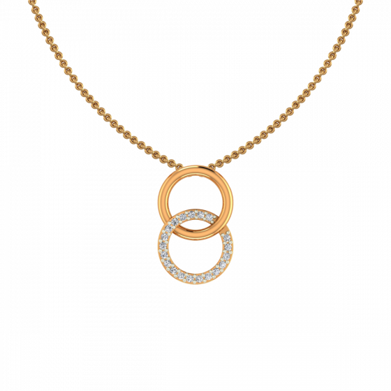 The Venn Gold Diamond Pendant