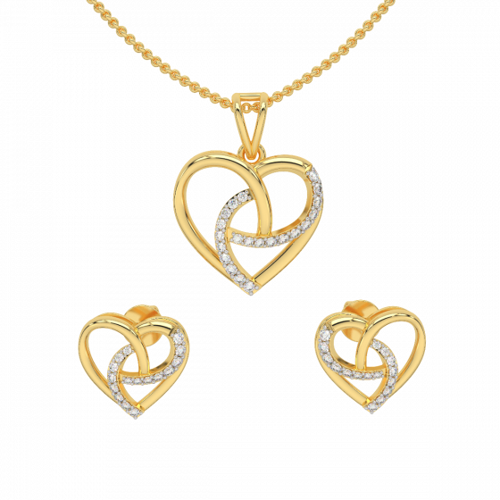 Find The End Diamond Pendant Set