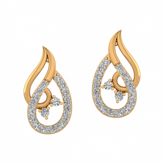 The Rhythm Divine Diamond Stud Earrings
