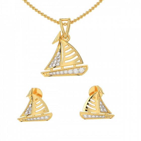 The Voyage Diamond Pendant Set
