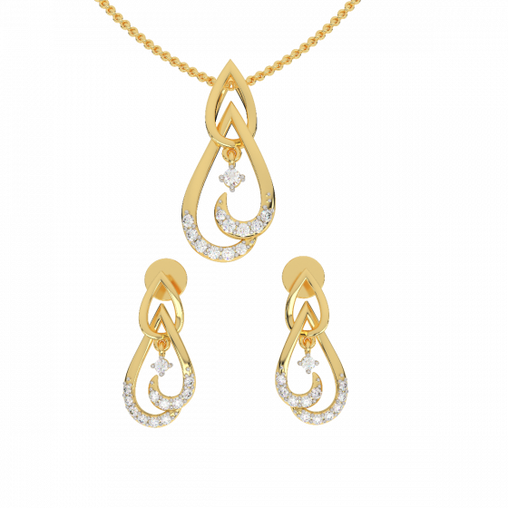 Wonder Drop Diamond Pendant Set