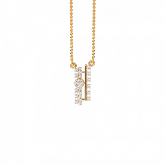 I am a seeker of wisdom 18K Gold & Diamond Pendant