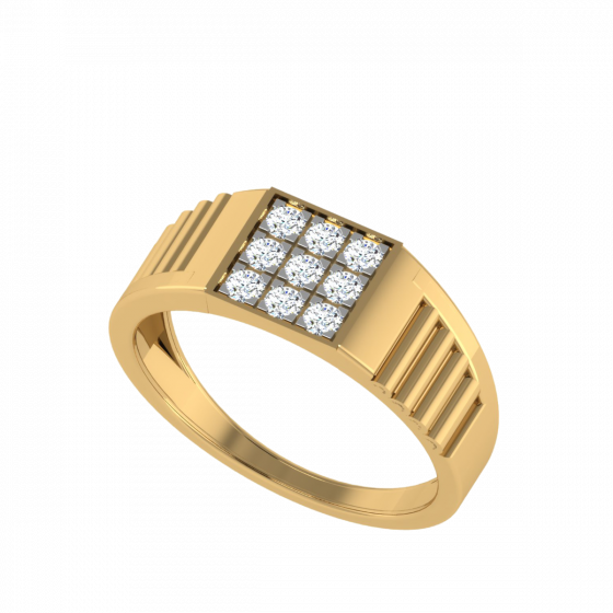 The Cyrus Men`s Nine Diamond Ring