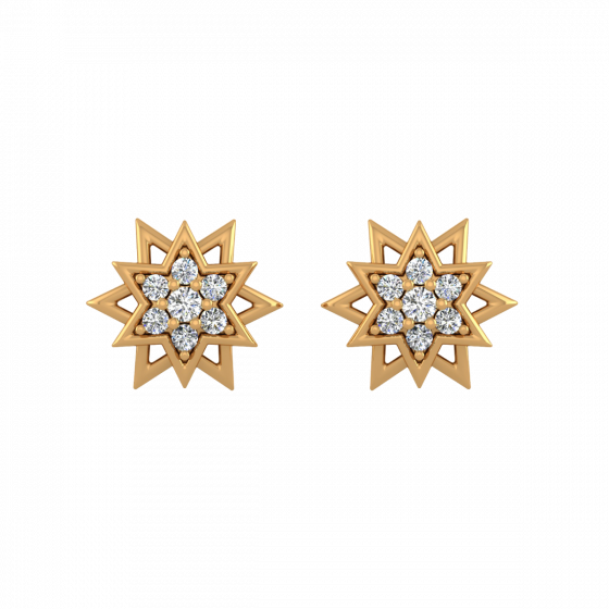 The Rockstar Diamond Stud Earrings