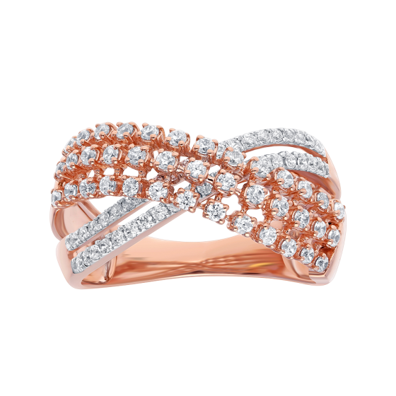 Caress- Diamond and Gold Ring
