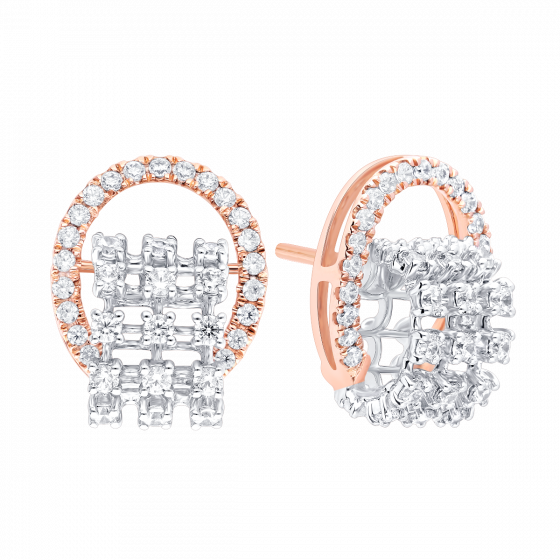 Cuddle- Diamond and Gold Earrings