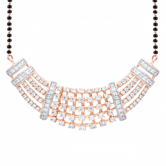 Cuddle- Diamond and Gold Mangalsutra Pendant