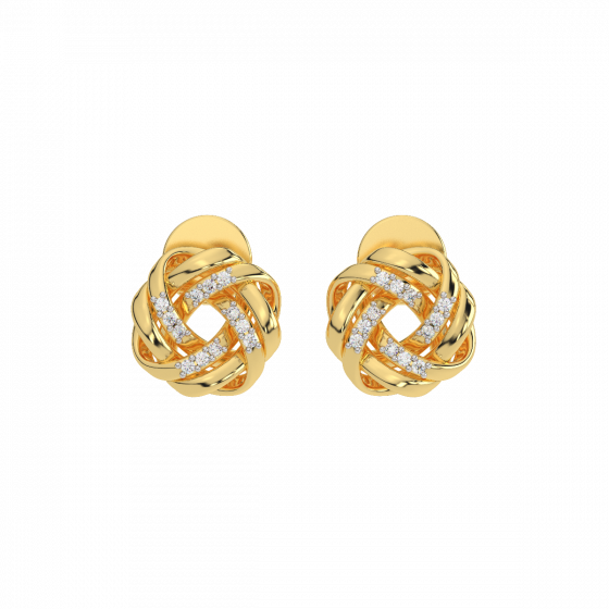 The Twisted Everyday Diamond Studs