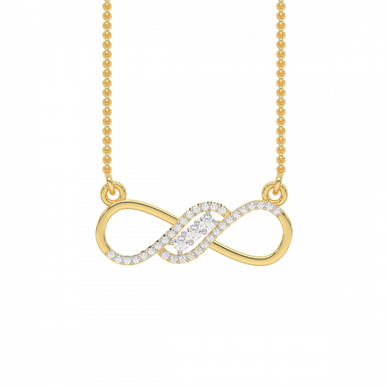 The grace of love diamond and gold pendant For Her
