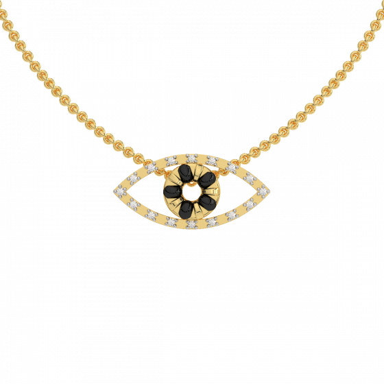 The Evil Eye Diamond Mangalsutra Pendant