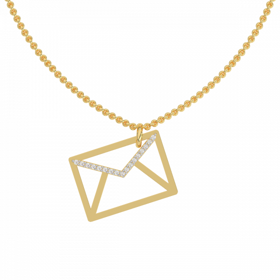 The Love Message Diamond Charm Pendant
