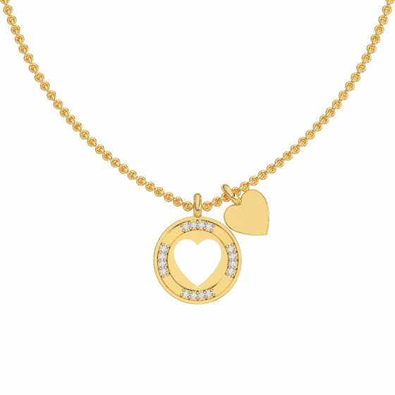 The Forever Together Diamond Heart Charm Pendant