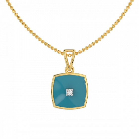 The Diamond Enamel Pendant