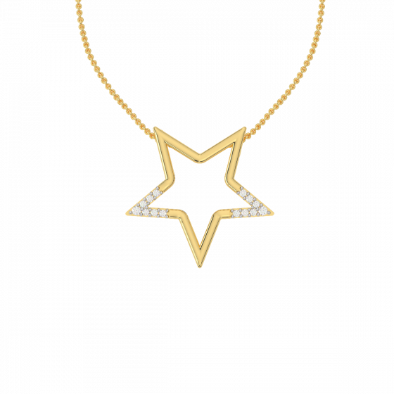 The Star Shaped Diamond Pendant