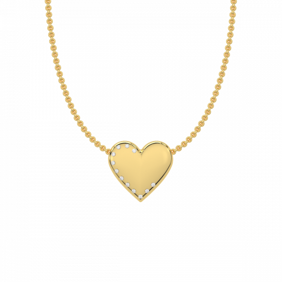 The Heart shaped Diamond Pendant