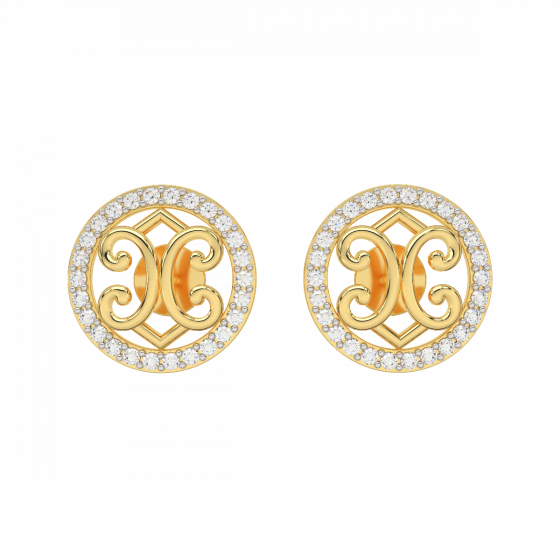 The Classic Gold Diamond Earrings