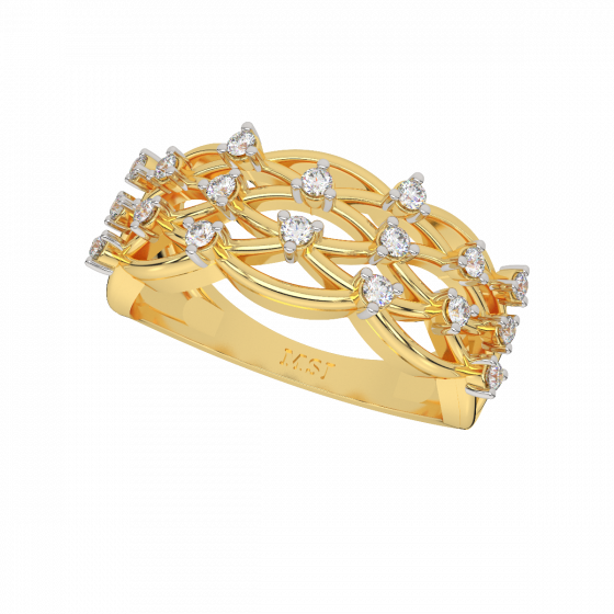 Heavens Gold Diamond Ring