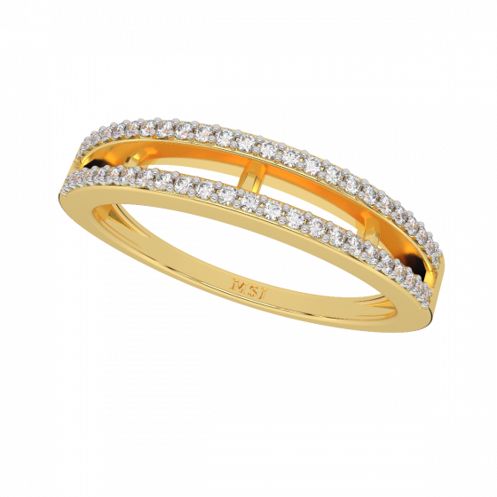 The Fizzy Bands Gold Diamond Ring