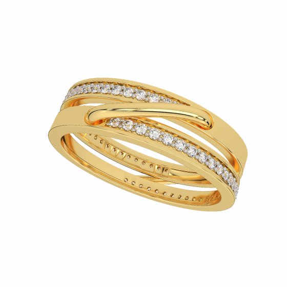 Hold Me High Gold Diamond Ring