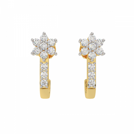 The Blooming Stars Diamond Stud Earrings