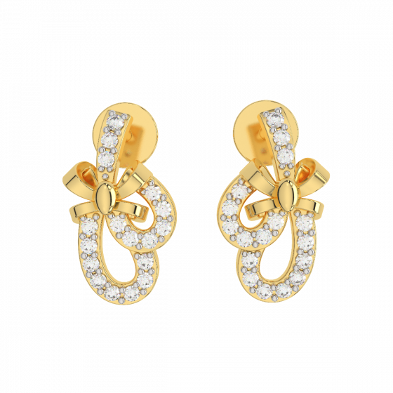 The Fashion Gold Diamond Earrings