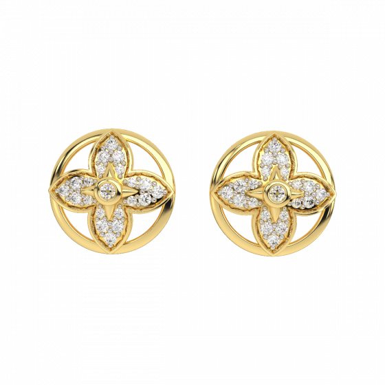 The Classic Gold Diamond Earrings
