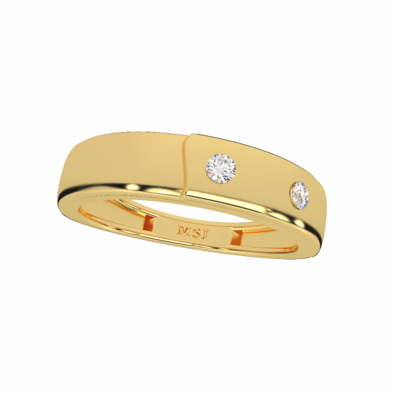 The Sun Beams Gold Diamond Ring