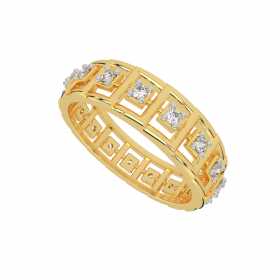 The Glory Track Gold Diamond Eternity Ring
