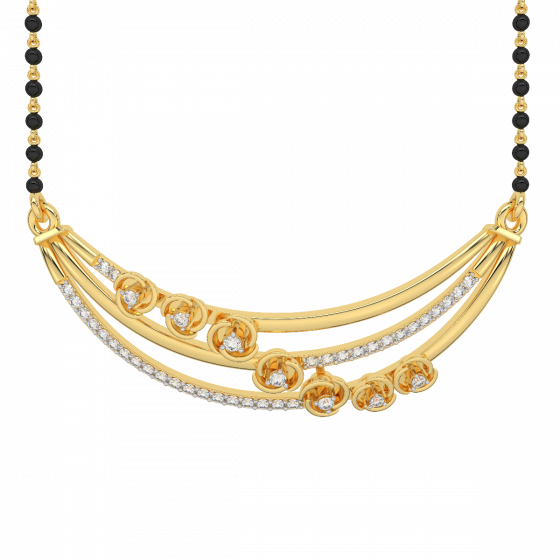 Floral Bunch Mangalsutra 