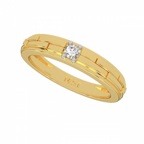 The Brick pattern Diamond Band For Her