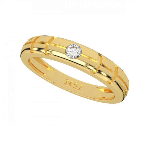 Designer Diamond Engagement Band For Him