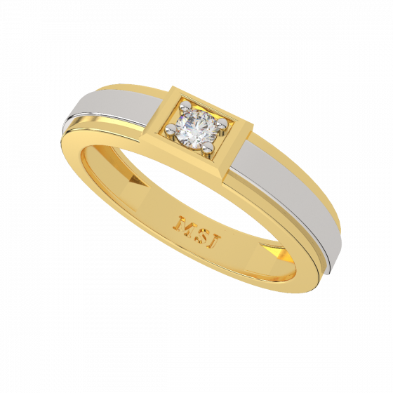 The Dual Tone Diamond Band For Him